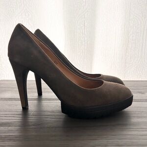 Taupe Suede heels